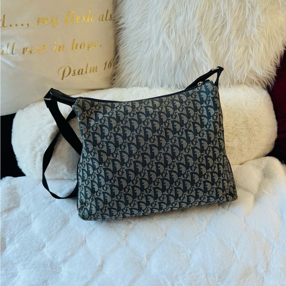 Dior Blue and Gray Crossbody Bag with Iconic Design - Picture 1 of 8
